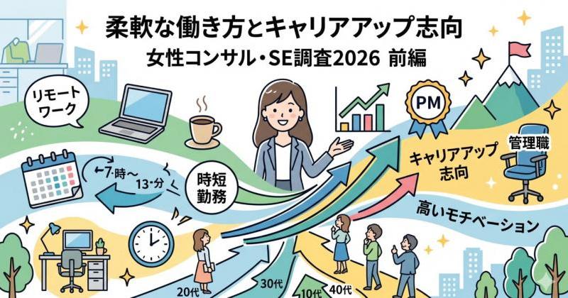 柔軟に働きたい人ほど、実はキャリアアップへの意欲が高いという事実　　　　　　　　　　　　　　　　　　　　　　～女性コンサル・SEの働き方実態調査2026レポート～【前編】